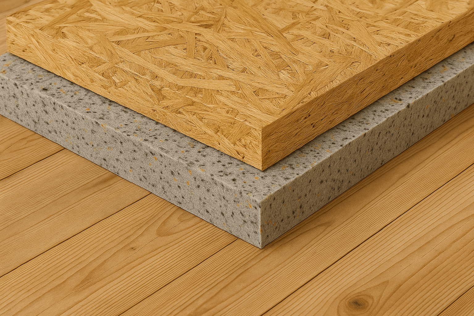 Zwevende vloer op hout