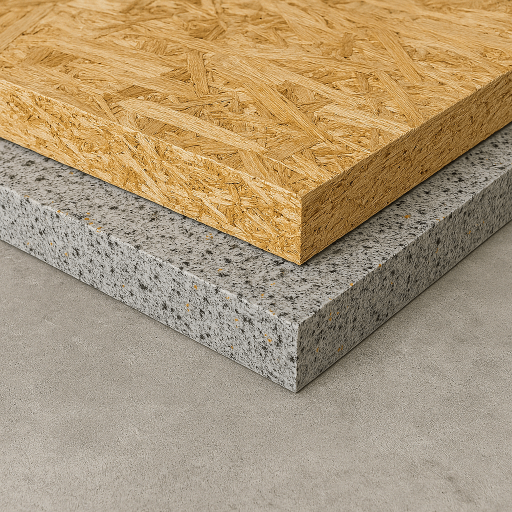 Zwevende dekvloer op beton